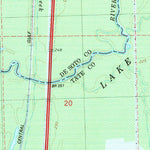United States Geological Survey Coldwater, MS (1982, 24000-Scale) digital map