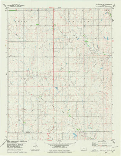 United States Geological Survey Coldwater NE, KS (1980, 24000-Scale) digital map