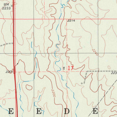 United States Geological Survey Coldwater NE, KS (1980, 24000-Scale) digital map
