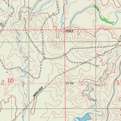 United States Geological Survey Coldwater NE, KS (1980, 24000-Scale) digital map