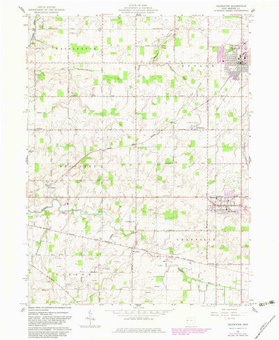 United States Geological Survey Coldwater, OH (1961, 24000-Scale) digital map