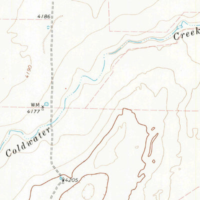 United States Geological Survey Coldwater West, TX (1973, 24000-Scale) digital map