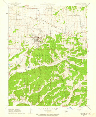 United States Geological Survey Cole Camp, MO (1961, 24000-Scale) digital map