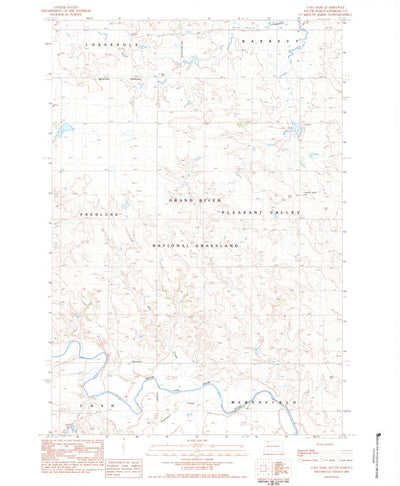 United States Geological Survey Cole Dam, SD (1983, 24000-Scale) digital map