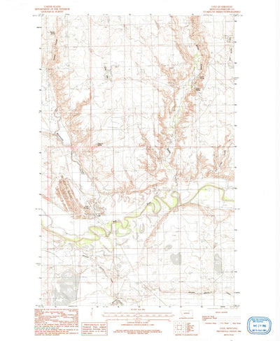 United States Geological Survey Cole, MT (1984, 24000-Scale) digital map