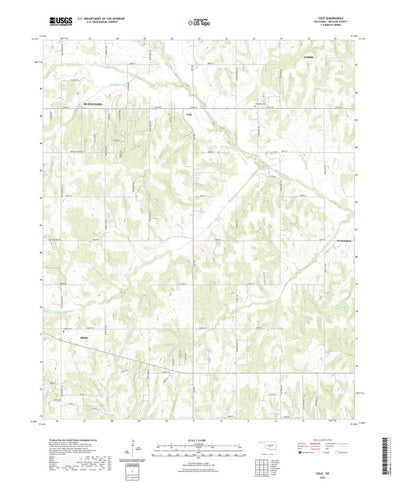 United States Geological Survey Cole, OK (2022, 24000-Scale) digital map