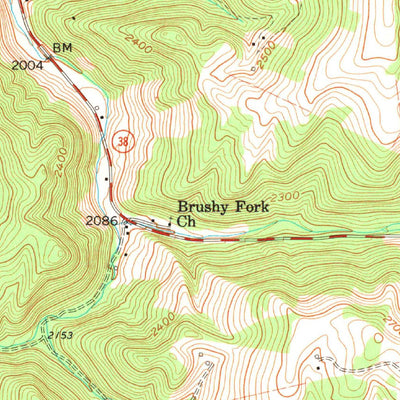 United States Geological Survey Colebank, WV (1959, 24000-Scale) digital map