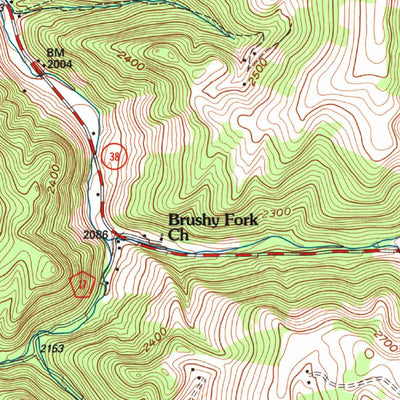 United States Geological Survey Colebank, WV (1995, 24000-Scale) digital map