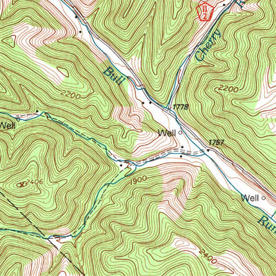 United States Geological Survey Colebank, WV (1995, 24000-Scale) digital map