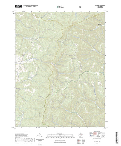 United States Geological Survey Colebank, WV (2023, 24000-Scale) digital map