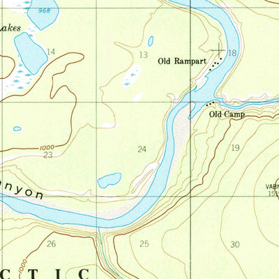United States Geological Survey Coleen A-2, AK (1956, 63360-Scale) digital map
