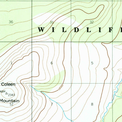 United States Geological Survey Coleen A-4, AK (1956, 63360-Scale) digital map