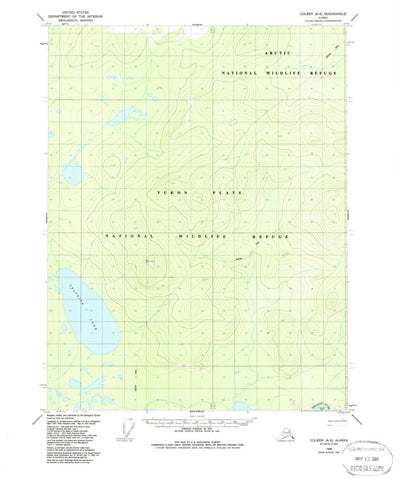 United States Geological Survey Coleen A-5, AK (1956, 63360-Scale) digital map