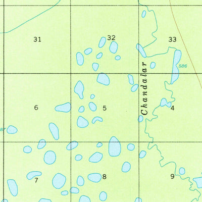 United States Geological Survey Coleen A-6, AK (1956, 63360-Scale) digital map