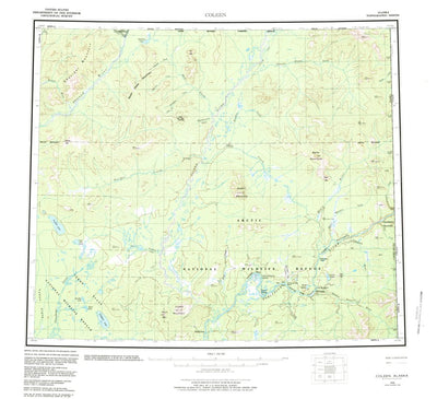 United States Geological Survey Coleen, AK (1956, 250000-Scale) digital map