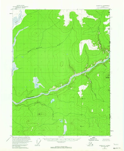 United States Geological Survey Coleen B-1, AK (1956, 63360-Scale) digital map
