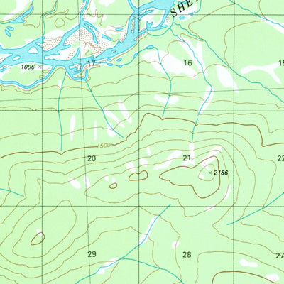 United States Geological Survey Coleen C-6, AK (1983, 63360-Scale) digital map