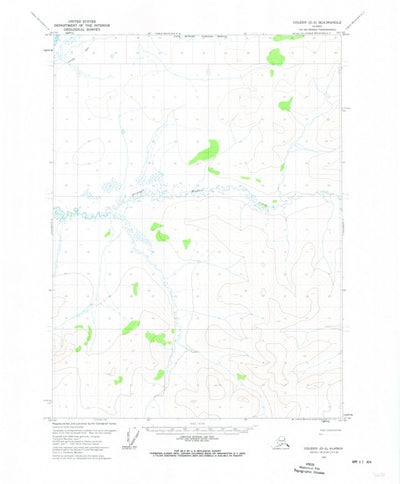 United States Geological Survey Coleen D-2, AK (1972, 63360-Scale) digital map