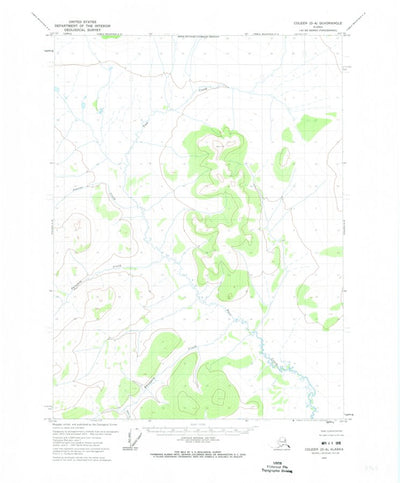United States Geological Survey Coleen D-4, AK (1972, 63360-Scale) digital map