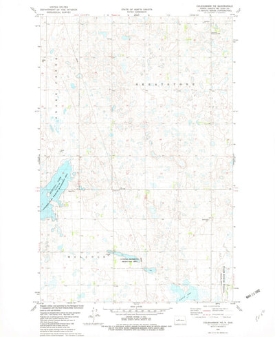 United States Geological Survey Coleharbor NE, ND (1981, 24000-Scale) digital map