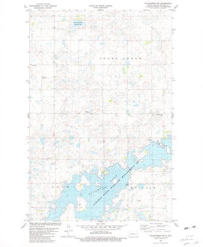 United States Geological Survey Coleharbor NW, ND (1981, 24000-Scale) digital map