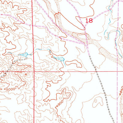 United States Geological Survey Coleman Butte, WY (1950, 24000-Scale) digital map