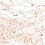 United States Geological Survey Coleman Butte, WY (1950, 24000-Scale) digital map