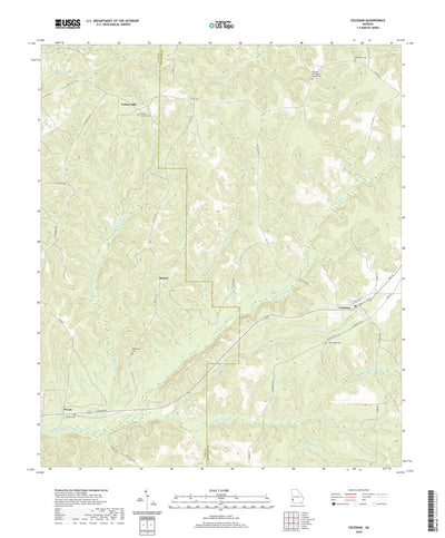 United States Geological Survey Coleman, GA (2020, 24000-Scale) digital map