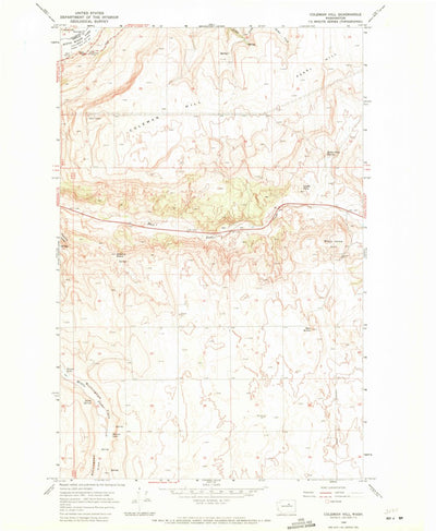 United States Geological Survey Coleman Hill, WA (1968, 24000-Scale) digital map
