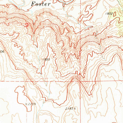 United States Geological Survey Coleman Hill, WA (1968, 24000-Scale) digital map
