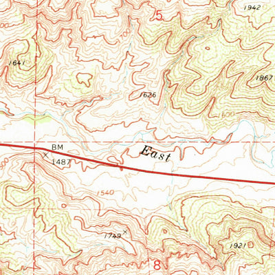 United States Geological Survey Coleman Hill, WA (1968, 24000-Scale) digital map