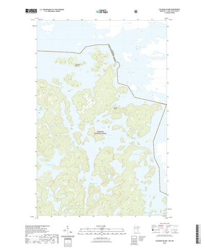 United States Geological Survey Coleman Island, MN (2022, 24000-Scale) digital map