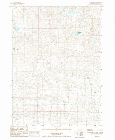 United States Geological Survey Coleman Lake, NE (1987, 24000-Scale) digital map