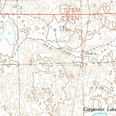 United States Geological Survey Coleman Lake, NE (1987, 24000-Scale) digital map