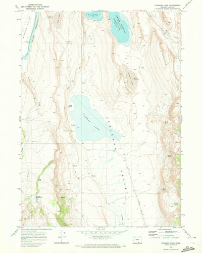 United States Geological Survey Coleman Lake, OR (1968, 24000-Scale) digital map