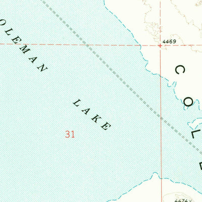 United States Geological Survey Coleman Lake, OR (1968, 24000-Scale) digital map