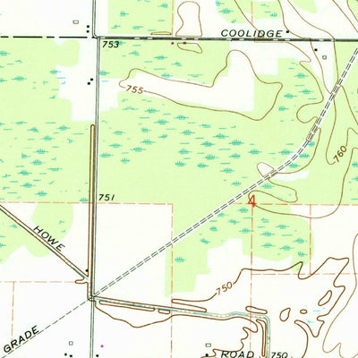 United States Geological Survey Coleman, MI (1969, 24000-Scale) digital map