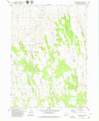 United States Geological Survey Coleman Mountain, OR (1979, 24000-Scale) digital map