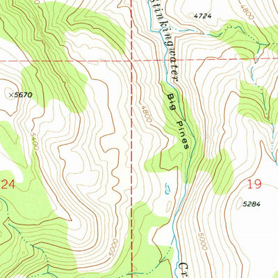 United States Geological Survey Coleman Mountain, OR (1979, 24000-Scale) digital map