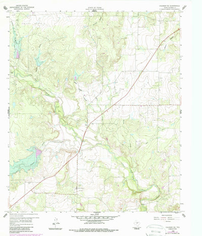 United States Geological Survey Coleman NE, TX (1960, 24000-Scale) digital map