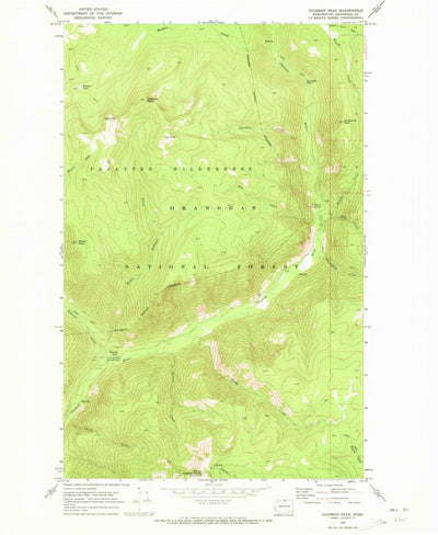 United States Geological Survey Coleman Peak, WA (1969, 24000-Scale) digital map