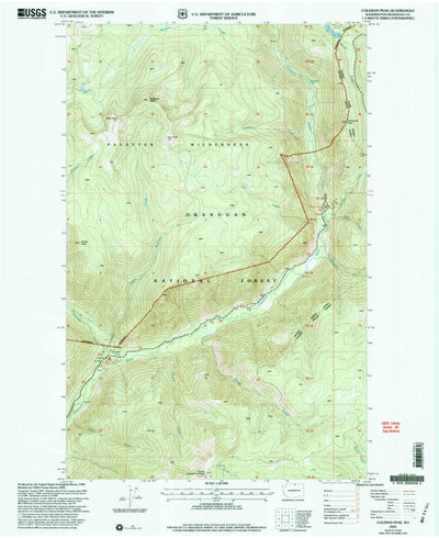 United States Geological Survey Coleman Peak, WA (2001, 24000-Scale) digital map