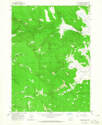 United States Geological Survey Coleman Point, OR (1964, 24000-Scale) digital map