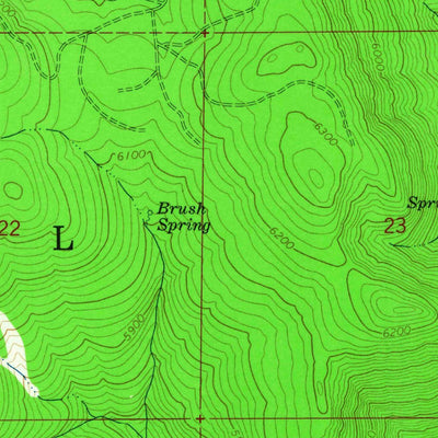 United States Geological Survey Coleman Point, OR (1964, 24000-Scale) digital map