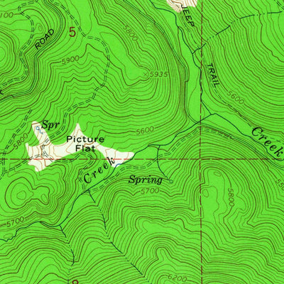 United States Geological Survey Coleman Point, OR (1964, 24000-Scale) digital map