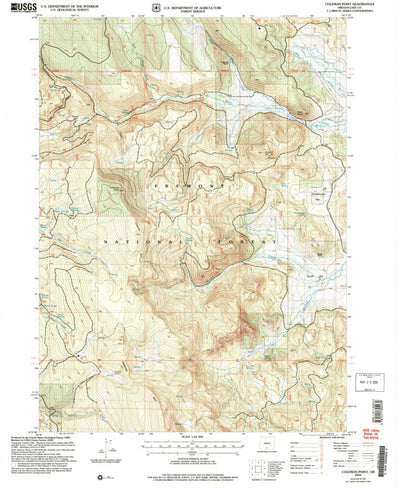 United States Geological Survey Coleman Point, OR (2004, 24000-Scale) digital map