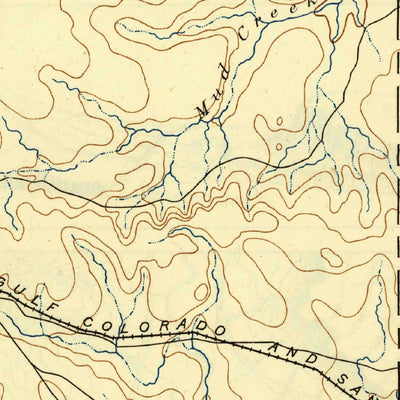 United States Geological Survey Coleman, TX (1889, 125000-Scale) digital map