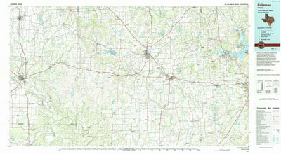 United States Geological Survey Coleman, TX (1985, 100000-Scale) digital map
