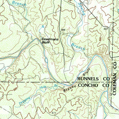 United States Geological Survey Coleman, TX (1985, 100000-Scale) digital map