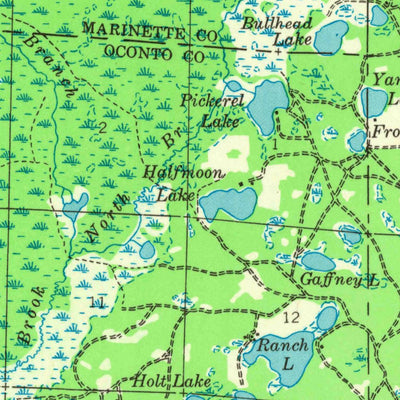 United States Geological Survey Coleman, WI (1941, 48000-Scale) digital map